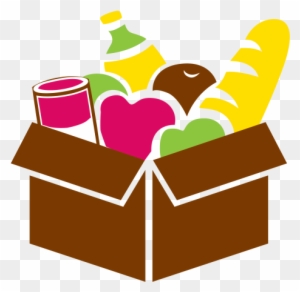 Pin Food Bank Clipart - Box Silhouette