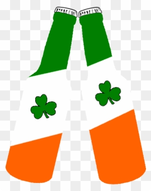 Ireland Clipart Small - Irish Flag With Beer