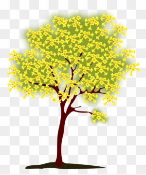 Apple Tree Clipart 29, Buy Clip Art - Tree With Yellow Leaves Clip Art