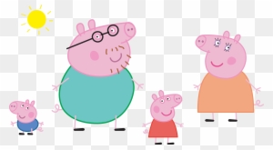 Peppa Pig Family Logo Transparent Png Clip Art Image - Peppa Pig Family Png