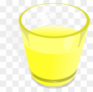 Juice Clipart Glass Water - Yellow Water In A Glass
