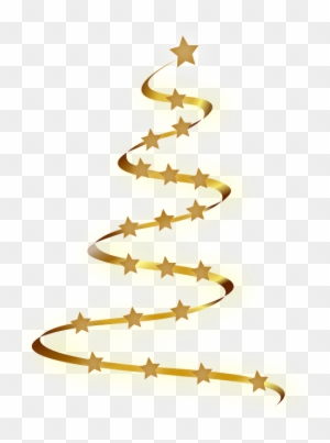 Modern Christmas Cliparts 7, Buy Clip Art - Gold Christmas Tree Png