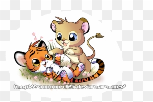 Tiger And Lion Cubs By Celestialgalaxies - Tiger And Lion Anime