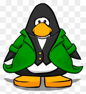 Leprechaun Tuxedo From A Player Card - Club Penguin Unicycle