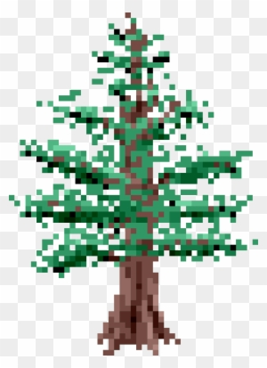 8 Bit Pine Tree - Free Transparent PNG Clipart Images Download