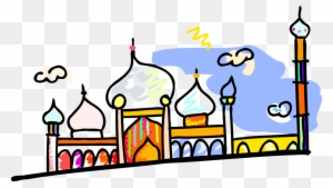 Vector Illustration Of Mosque Place Of Worship For - Islamic Art