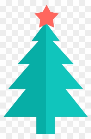 Christmas Tree With Balls And A Star On Top Icons - Decorate Christmas Tree Printable