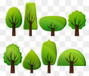 Free Photo Forest Deciduous Trees Trees Broad Leafed - Simple Tree Vector Png
