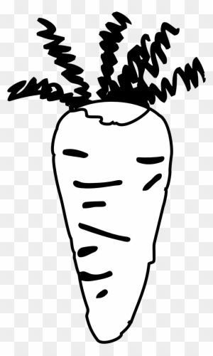 Carrot Clipart Black And White, Transparent PNG Clipart Images Free