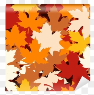 Seamless Pattern With Autumn Maple Leaves - Maple Leaf