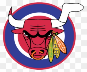 Combination Of Bulls, Blackhawks, Sox, Bears, And Cubs - Chicago Sports Teams Logos Combined