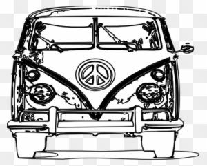 Coloring Trend Thumbnail Size Hippie Vw Bus Clip Art - Vw Bus Coloring Book