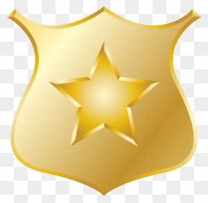 Clipart Gold Police Badge - Police Badge Clipart Png