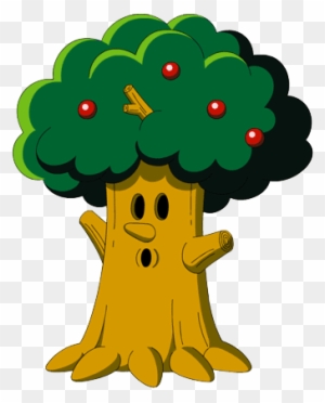 The Forest King First Appeared In Kirby's Dream Land - Apple Tree Clipart With A Face
