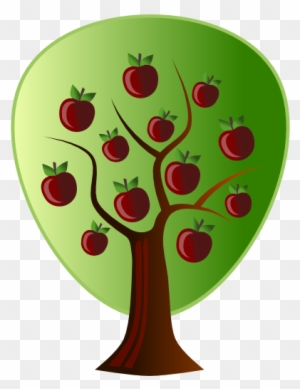Abstract Crops Apple Tree Clipartsy - Apple Tree Vector Png
