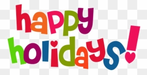 Happy Holidays Transparent Image - Happy Holiday Clip Art Words