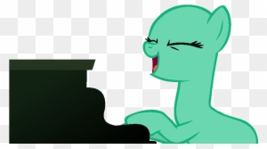 Mlp Base I Can Play The Piano By Twittershy - Pony Base Piano - Free  Transparent PNG Clipart Images Download