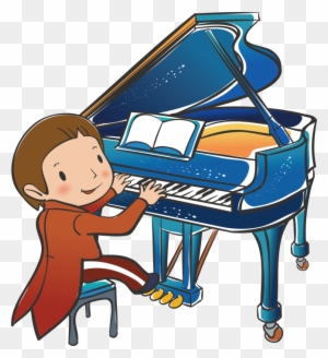 El Diseño De Elementos De Piano Para Niños Individuales - Children Playing Music