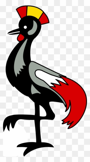 Crowned Crane - Bird On Ugandan Flag