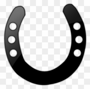 Horseshoe Black And White Clipart - Black Horse Shoe Clip Art