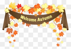 Fall Header Clipart - Welcome Fall Clip Art