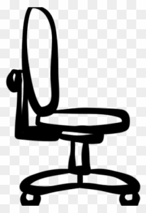 Chair Clipart Icon - White Office Chair Clipart