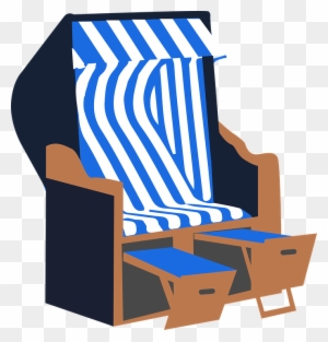 Pin Beach Chair Clipart - Cartoon Summer Holiday Png