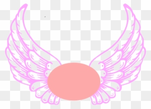 Pink On Pink Guardian Angel Wings Clip Art - Baby Angel Wings Clip Art