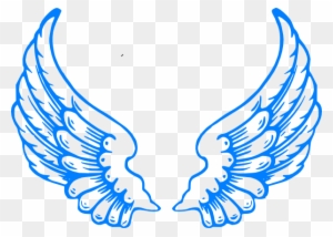 Pink Guardian Angel Wings Clip Art At Clker - Baby Blue Angel Wings