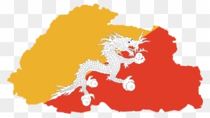 Facts About The Republic Of Benin Official Document - Bhutan Flag Map Wikimedia 2000x