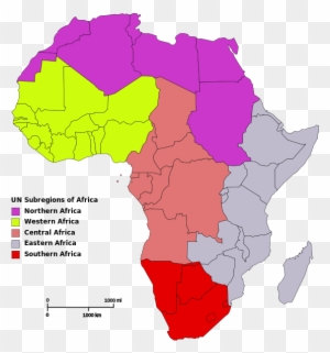 Benin, Burkina Faso, Cape Verde, Cote D - Regions Of Africa Map