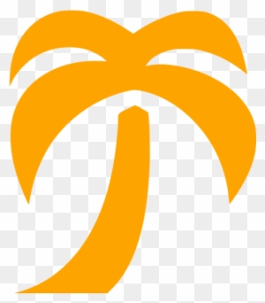 Orange Palm Tree Icon Free Orange Tree Icons Png Palm - Palm Tree Icon Blue