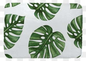 Watercolor Tropical Palm Leaves Seamless Pattern - Palm Leaf Wrapping Paper