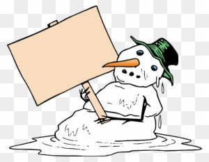 Melting Snowman SVG