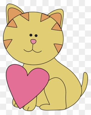 Kitty Cat Valentine - Kitty Cat Clip Art