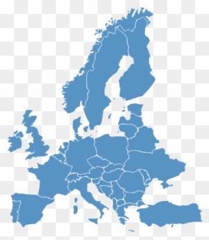 Europe Map Clip Art Europe Map Blue Clip Art At Clker - Europe Map Vector Blue