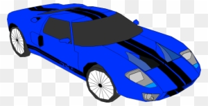 Clip Art Blue Cars Clipart - Blue Sports Car Clipart