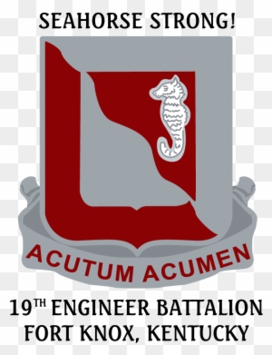 Seahorse Strong Acutum Acumen 19th Engineer Battalion - United States Army