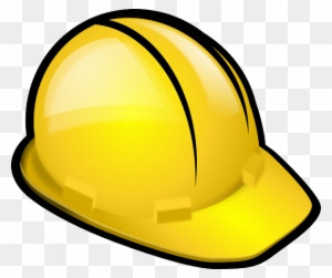 Yellow Construction Hardhat Clip Art At Clker Com Vector - Cartoon Hard Hat
