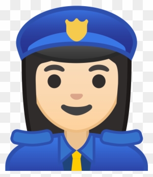 Woman Police Officer Light Skin Tone Icon - Icon Of Police Officer