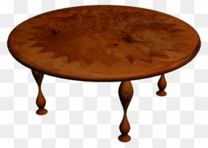 Rock Clipart Solid Object - Wooden Table