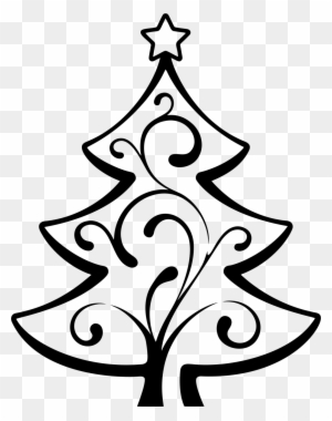 Pretty Christmas Tree Line Drawing 914859 - Christmas Tree Line Drawing