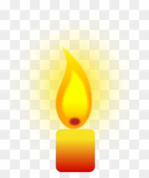 Fire, Cartoon, Lit, Flame, Light, Free - Candle Clipart Transparent Background