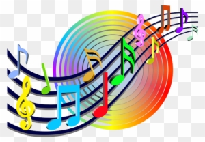 Great Music - Colorful Musical Notes Symbols