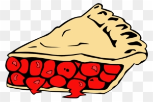 Pie - Cartoon Cherry Pie Slice