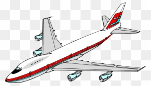 Aircraft Clipart Boeing 747 - Airplane Clipart