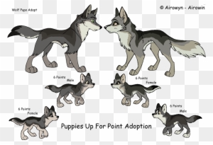 Download Timber Wolf Family Closed By Triplemoonstudios Wolf Family Drawing Free Transparent Png Clipart Images Download