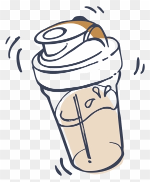 Take 2 Capsules Daily With A Full Glass Of Water - Protein Shake Clip Art