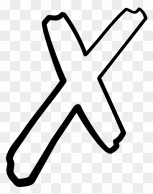 The Letter X Clipart - X Mark