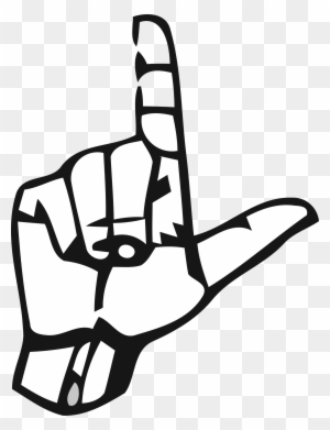 Asl Alphabet Cliparts - L In Sign Language - Free Transparent PNG ...